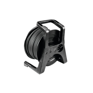 Psso DMX Kabeltrommel XLR 50m sw Neutrik 2x0,22