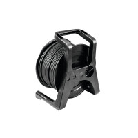 Psso DMX Kabeltrommel XLR 50m sw Neutrik 2x0,22