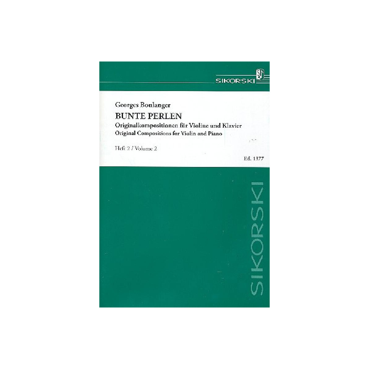 Bunte Perlen Band 2 für Violine und box