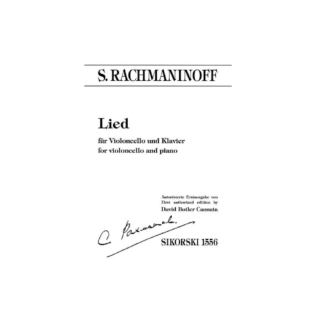 Lied für Violoncello und Klavier box