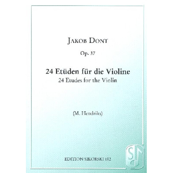 24 Etüden op.37 für Violine
