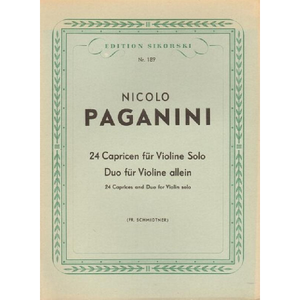 24 Capricen und Duo für Violine solo