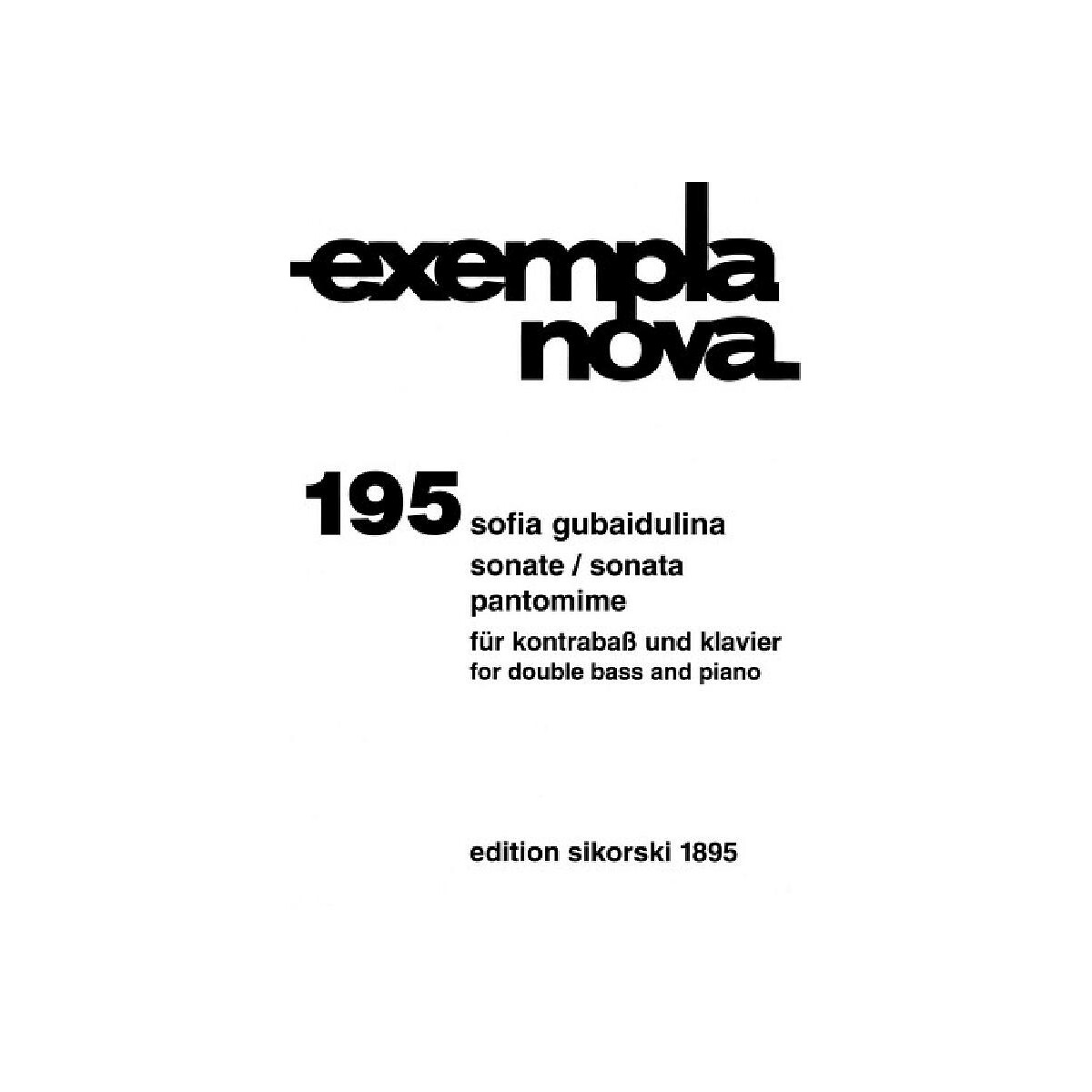 Sonate pantomime für Kontraba&szlig box
