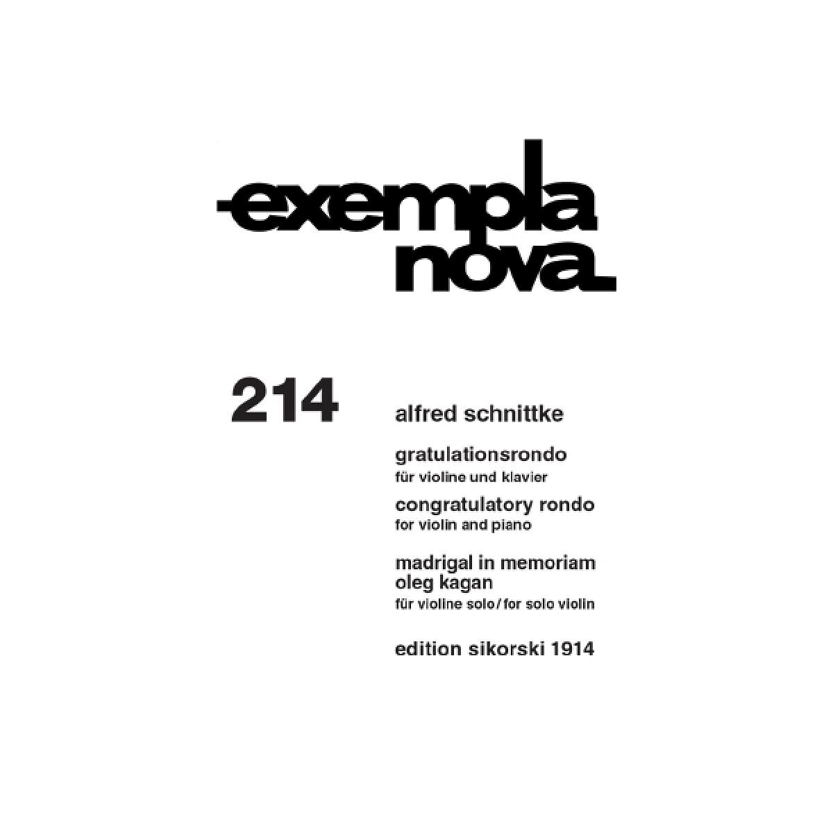 Gratulationsrondo  und  Madrigal in box