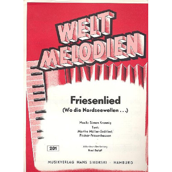 Friesenlied für Akkordeon