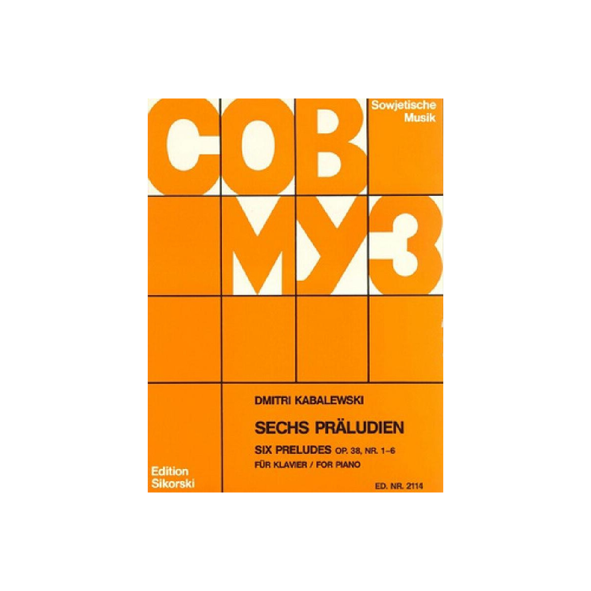 6 Präludien op.38 für Klavier box