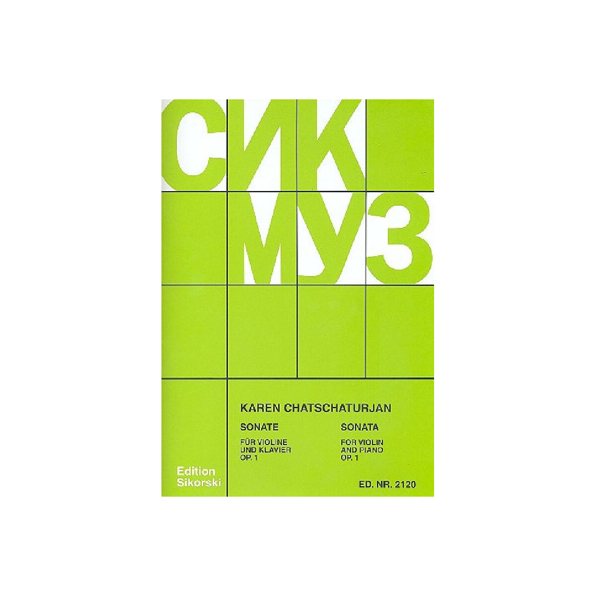 Sonate op.1 für Violine und Klavier