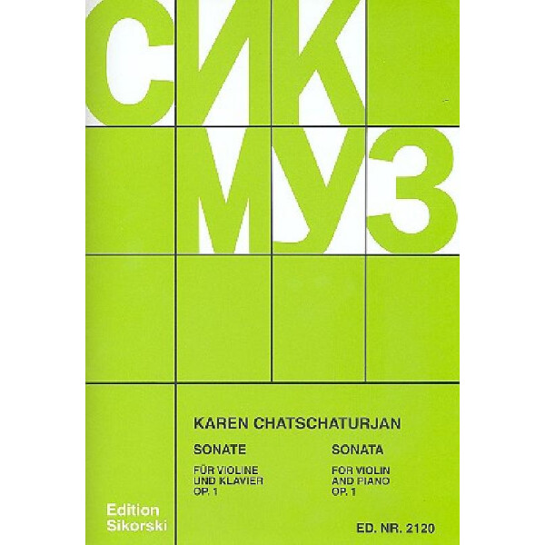 Sonate op.1 für Violine und Klavier