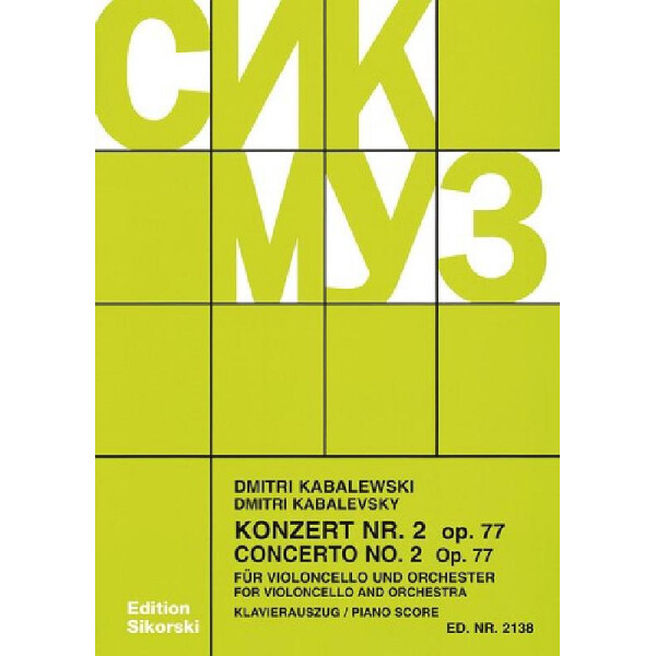 Konzert Nr.2 op.77 für Violoncello