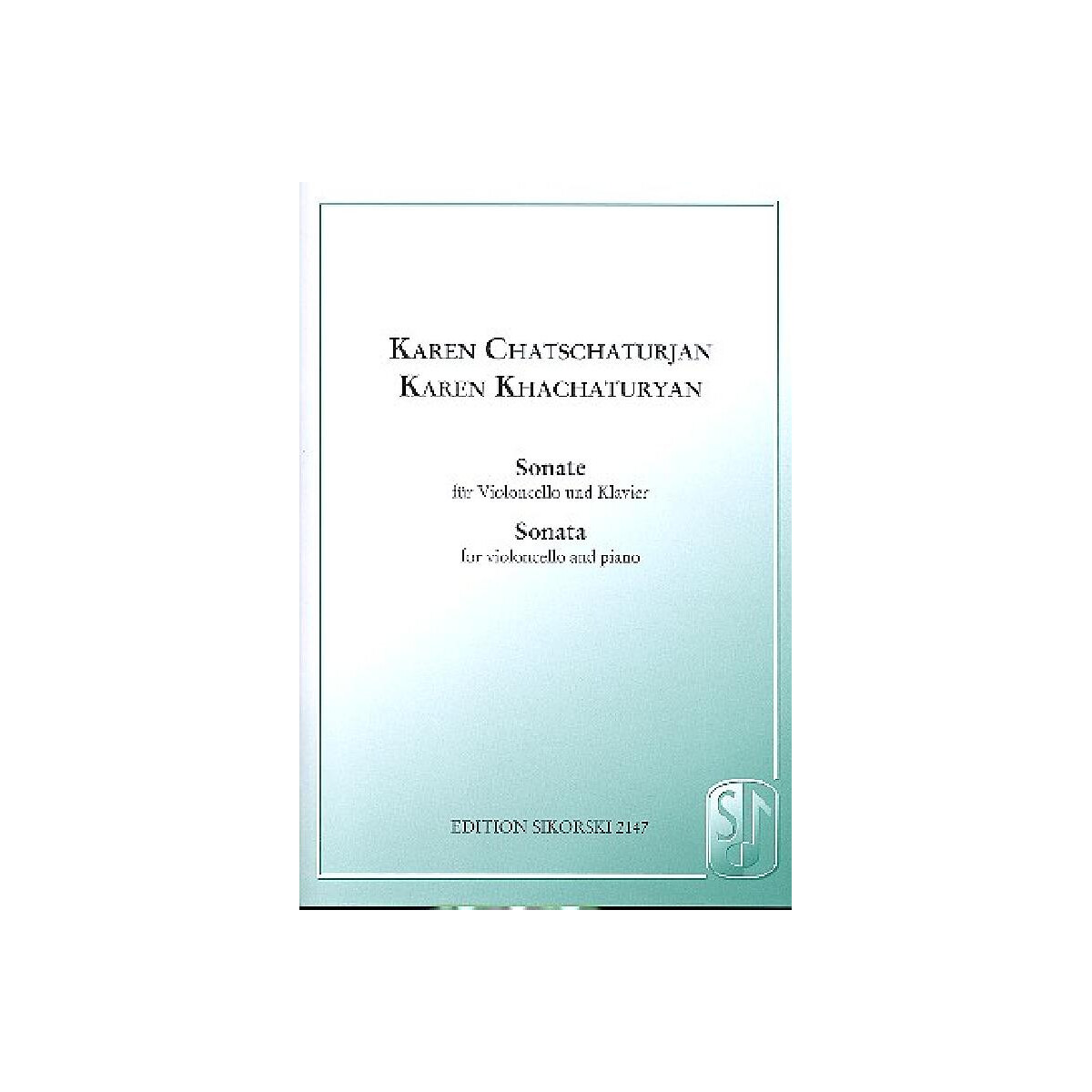 Sonate für Violoncello box