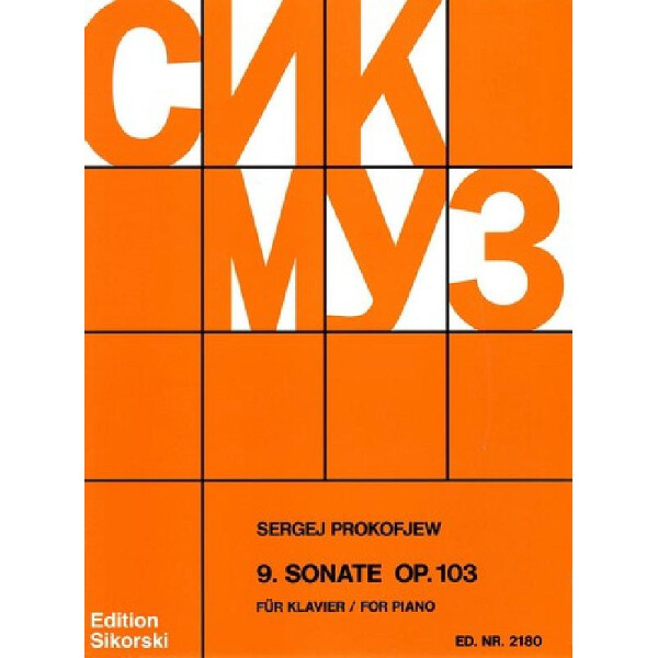 Sonate Nr.9 op.103 für Klavier