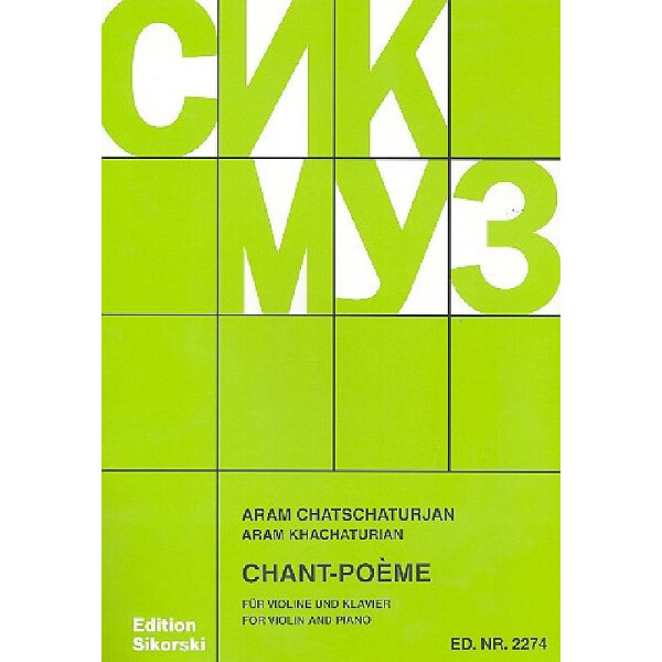 Chant-Poème für Violine und Klavier