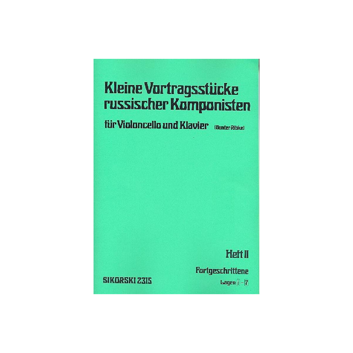 Kleine Vortragsstücke russischer Ko box