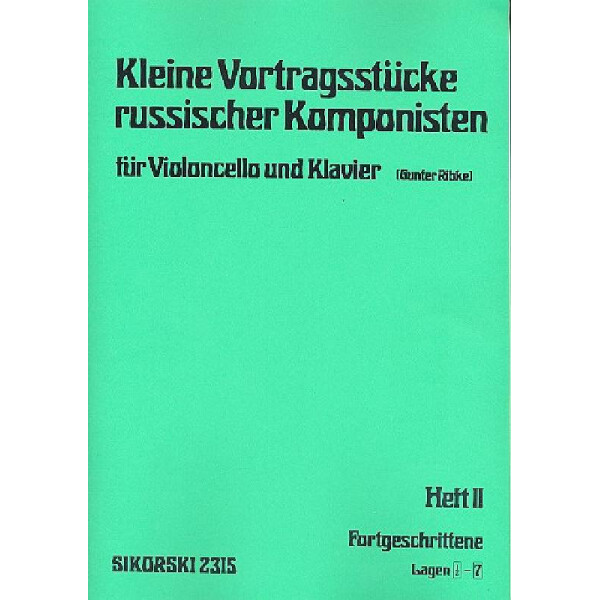 Kleine Vortragsstücke russischer Komponisten Band 2