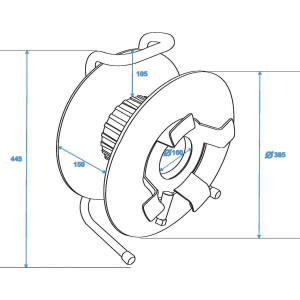 Schill Kabeltrommel IT380.RM A=385/C=142
