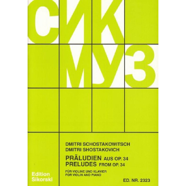 19 Präludien aus op.34 für