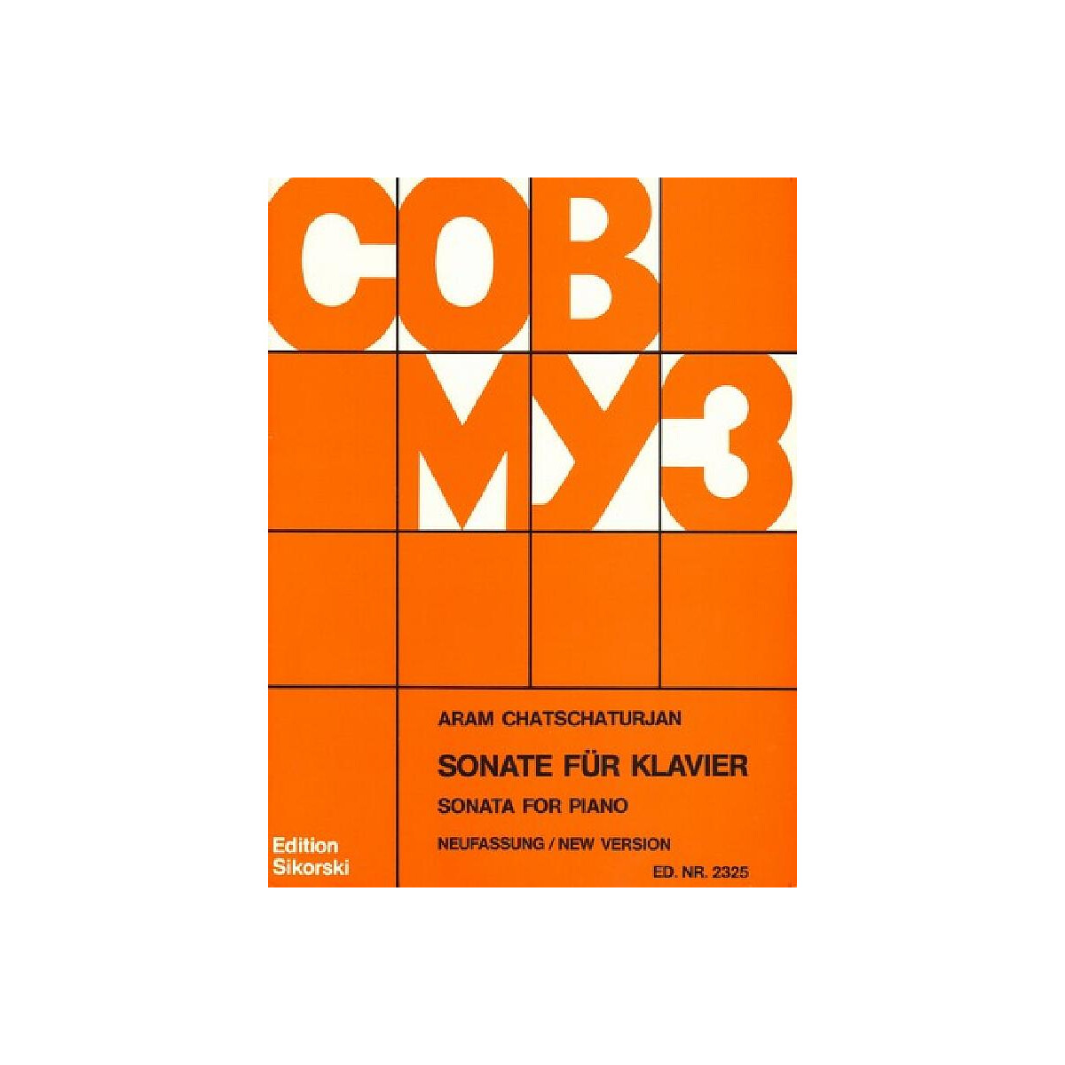 Sonate Neufassung für Klavier box