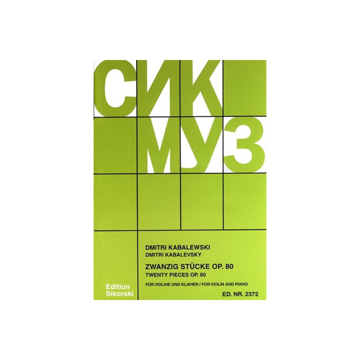 20 Stücke op.80 für Violine un box