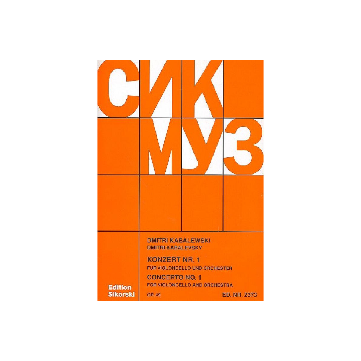 Konzert Nr.1 op.49 für Violoncello  box