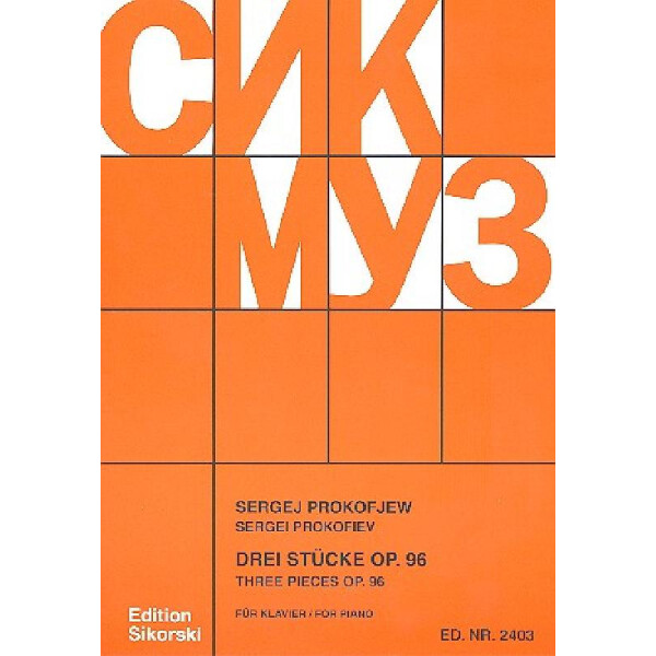 3 Stücke op.96 für Klavier