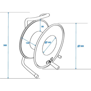 Schill Kabeltrommel HT300.SO A=300/C=125