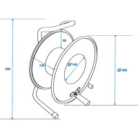 Schill Kabeltrommel HT300.SO A=300/C=125
