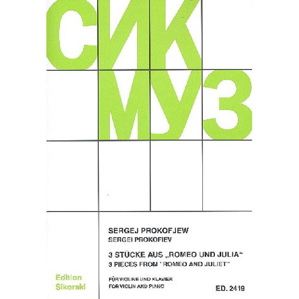 3 Stücke aus aus dem Ballett Romeo und Julia