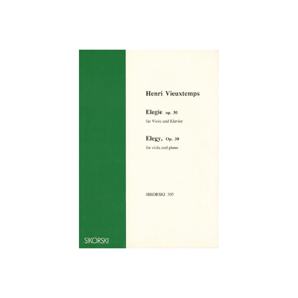 Elegie op.30 für Viola und Klavier box