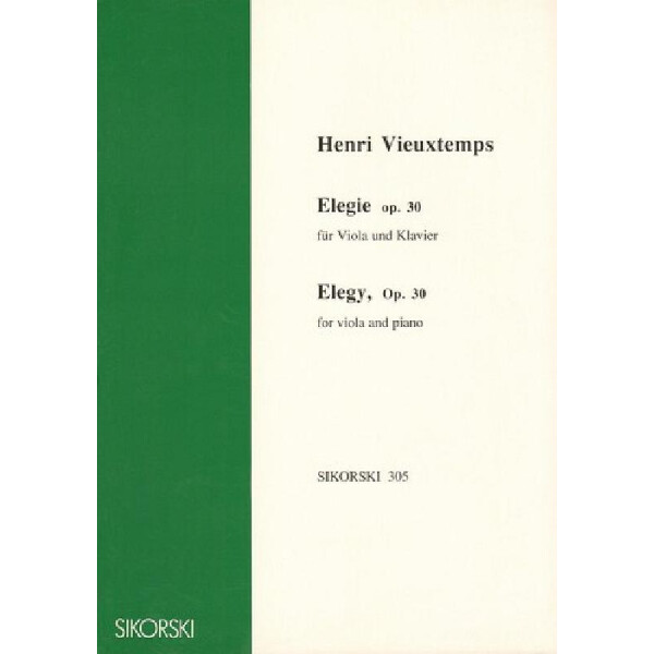 Elegie op.30 für Viola und Klavier