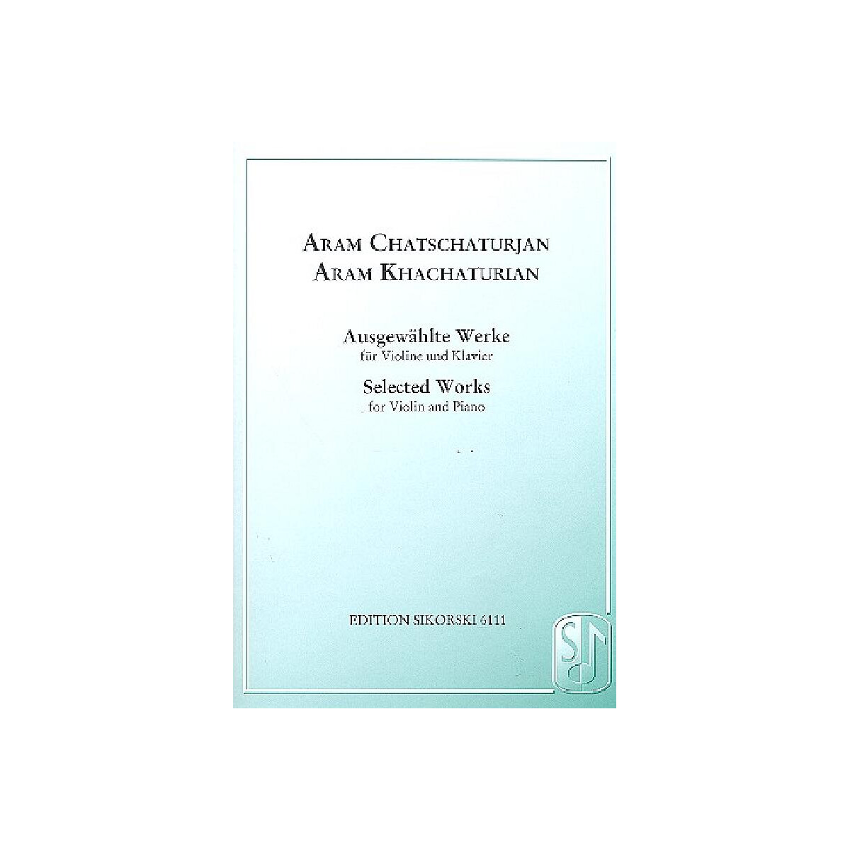 Ausgewählte Werke für Violine box