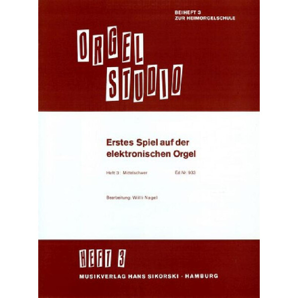 Erstes Spiel auf der E-Orgel