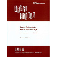 Erstes Spiel auf der E-Orgel