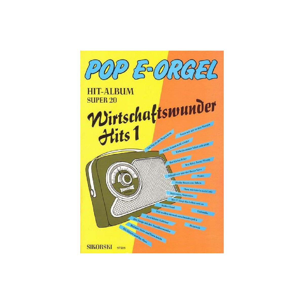 Pop E-Orgel Hit-Album Super 20 box