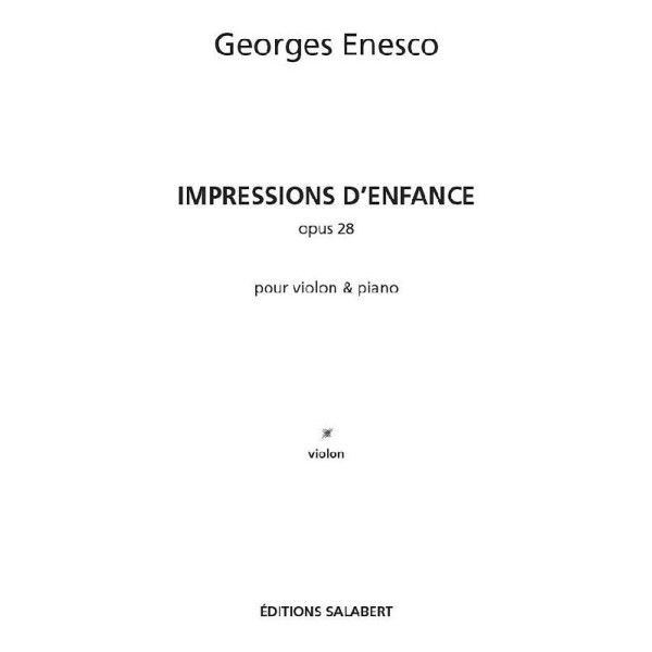 Impressions denfance pour violon