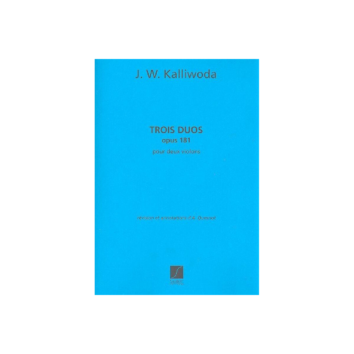 3 Duos op.181 für 2 Violinen box