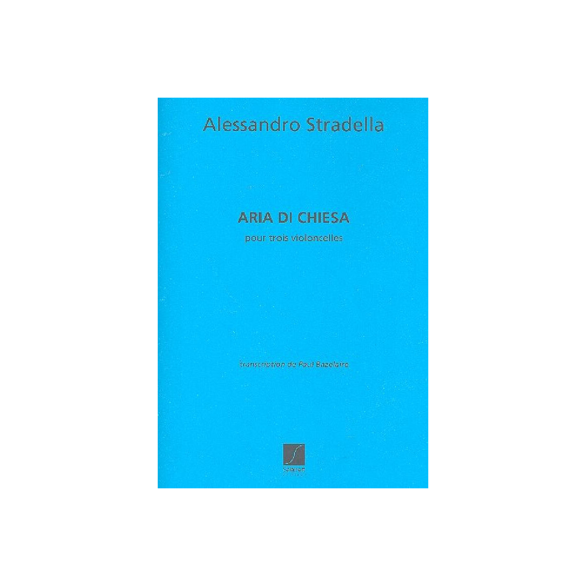 Aria die chiesa pour 3 violoncelles box