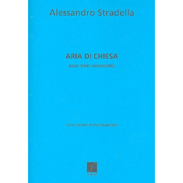 Aria die chiesa pour 3 violoncelles