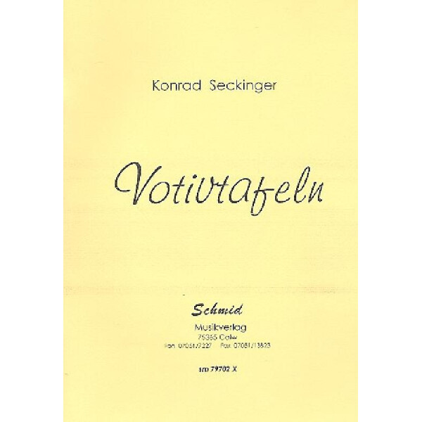 Votivtafeln für Orgel