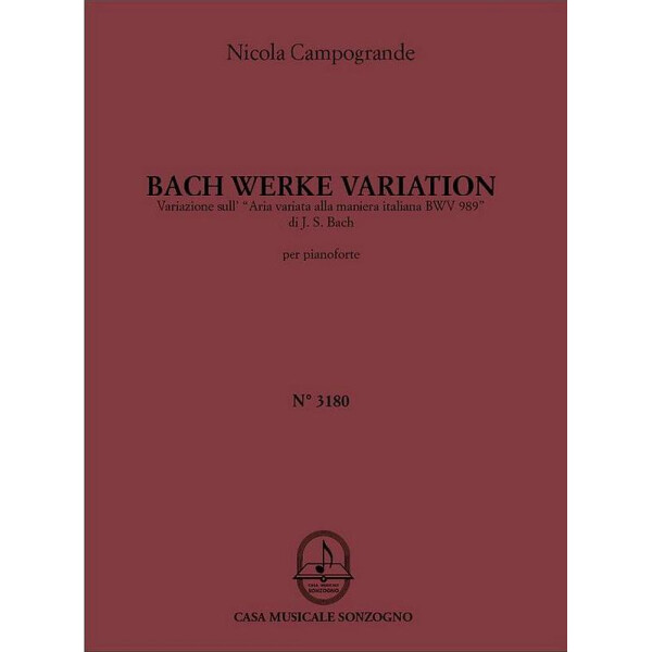 Bach Werke Variation per pianoforte