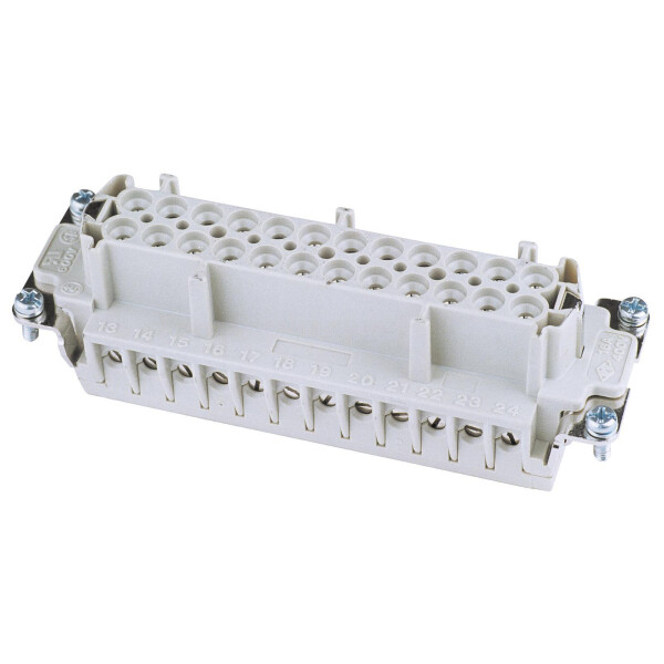 Ilme socket insert 24-pole 16A, screw terminal