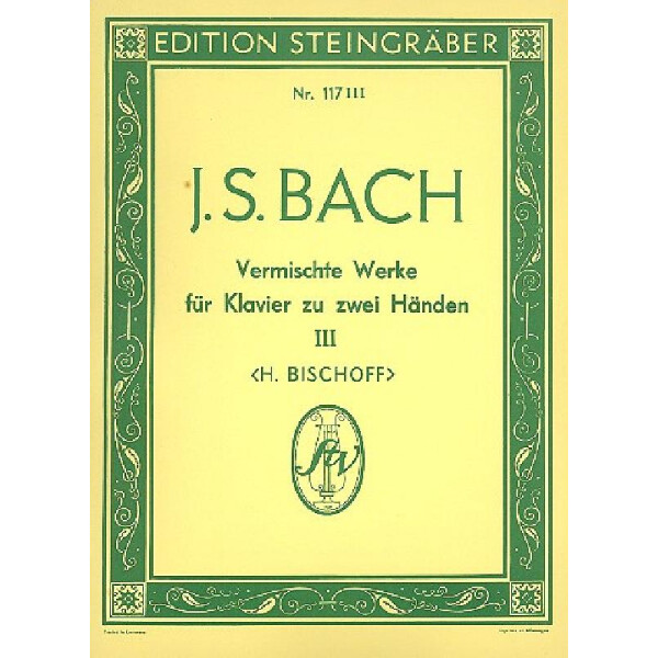 Vermischte Werke Band 3 für Klavier