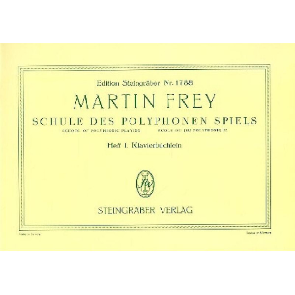 Schule des polyphonen Spiels op.32 Band 1