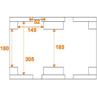 Roadinger Flightcase 2x Z-1020