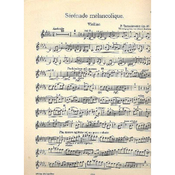 Serenade melancolique op.26