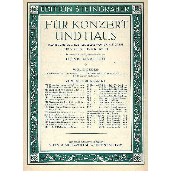 Canzonetta a-Moll aus dem Violinkonzert op.35