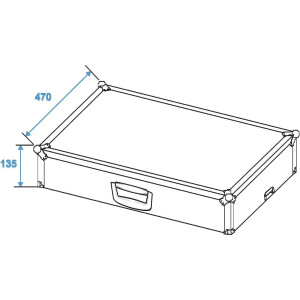 Roadinger Flightcase Effects Pedals EF-2