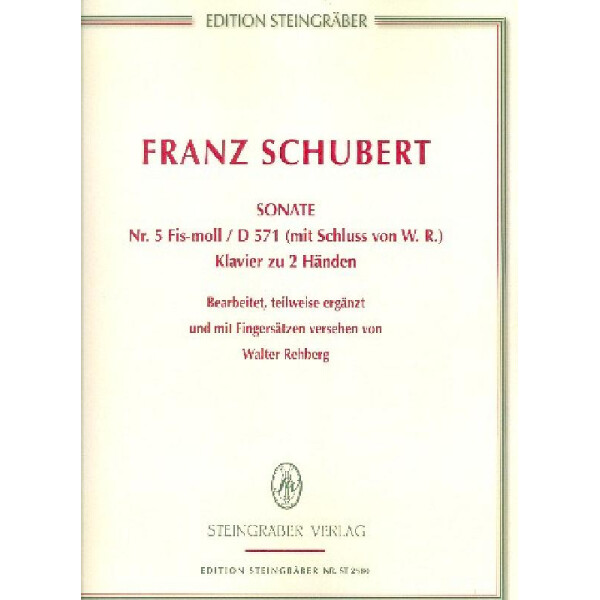 Sonate fis-Moll Nr.5 D571 (mit Schluss)