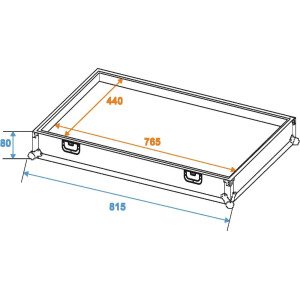 Roadinger Flightcase Effektpedale EF-3