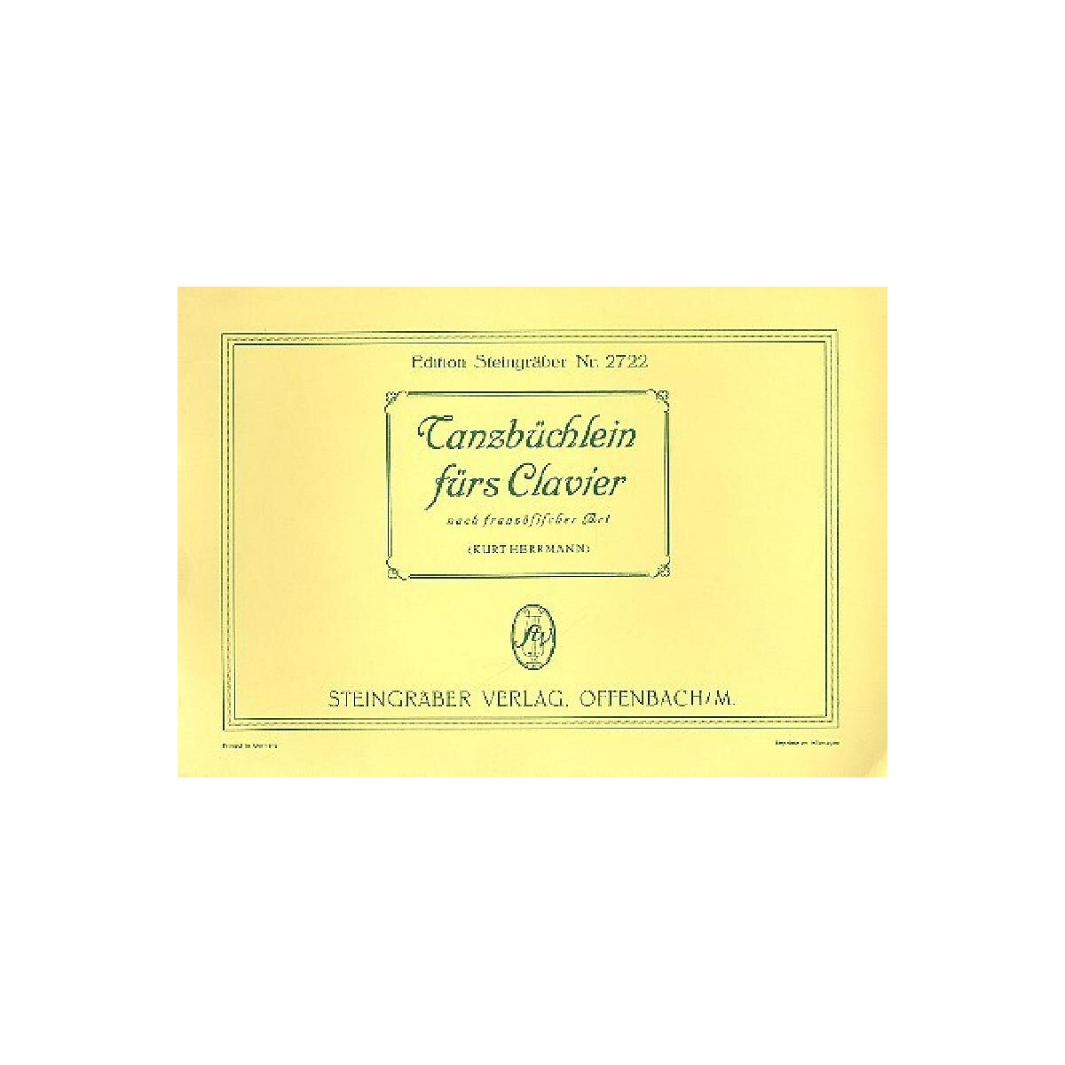 Tanzbüchlein fürs Clavier