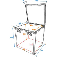 Roadinger Flightcase Mirror Ball 40cm